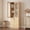 White Oak, variant on Homieasy 80"H x 23.6"W Bookcase with Wooden Drawers and Glass Door, White