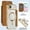 Brown, variant on Dteck Leather Wallet Case for iPhone Air with Card Holder RFID Blocking Compatible with Magsafe TPU Transparent Back Shockproof Protective Phone Case for iPhone Air,Pink