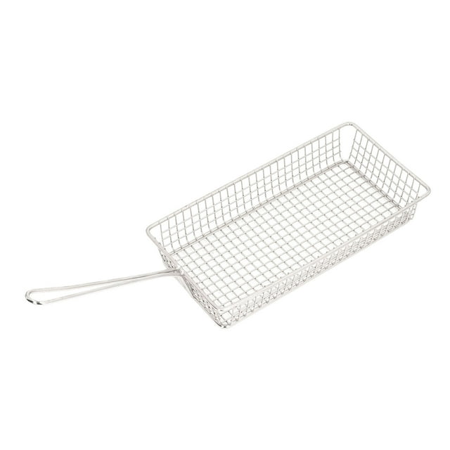 Panier Friteuse en Acier Inoxydable, Panier de Friture Multifonctions Résistant aux Hautes Températures pour Frites Frites de Poisson au Poulet
