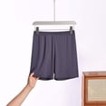 thumbnail image 3 of Bosfbaoi Plus Size Women's Elastic Waist Sleep Shorts Soft Loose Casual Loungewear Bottoms, 3 of 6
