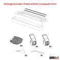 thumbnail image 7 of OMAC Roof Rack Cross Bars Fits Saab 9-3 Sport Combi 2005-2011 Silver Carrier 2 Pcs, 7 of 7