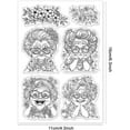 thumbnail image 6 of Crazy Grandma Clear Stamps Elderly Clear Stamps Woman Portrait Silicone Stamps for DIY Scrapbooking Photo Album Decorative Cards Making Home Decoration 6.3x4.33inch, 6 of 8
