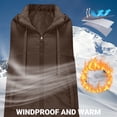 thumbnail image 4 of jtjvou Women's Long Winter Fashion Vest Solid Color Sleeveless Hood Winter Puffer Vest With Pockets Outwear Brown M, 4 of 9