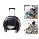 thumbnail image 4 of Pet Trolley Case Gatos Perros Bolsa Desmontable Hombro Correas Transpirable Transparente Negro Zulema Caja de la carretilla, 4 of 7