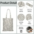 thumbnail image 3 of Boho Chic Symmetrical Tribal Foldable Washable Shopping Tote - Large Capacity Reusable Fabric Grocery Bag, 3 of 5
