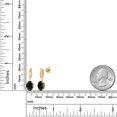 thumbnail image 6 of Gem Stone King 14K Yellow Gold Black Sapphire and Lab Grown Diamond Earrings for Women | 5.05 Cttw | Gemstone September Birthstone | Oval 9X7MM, 6 of 6