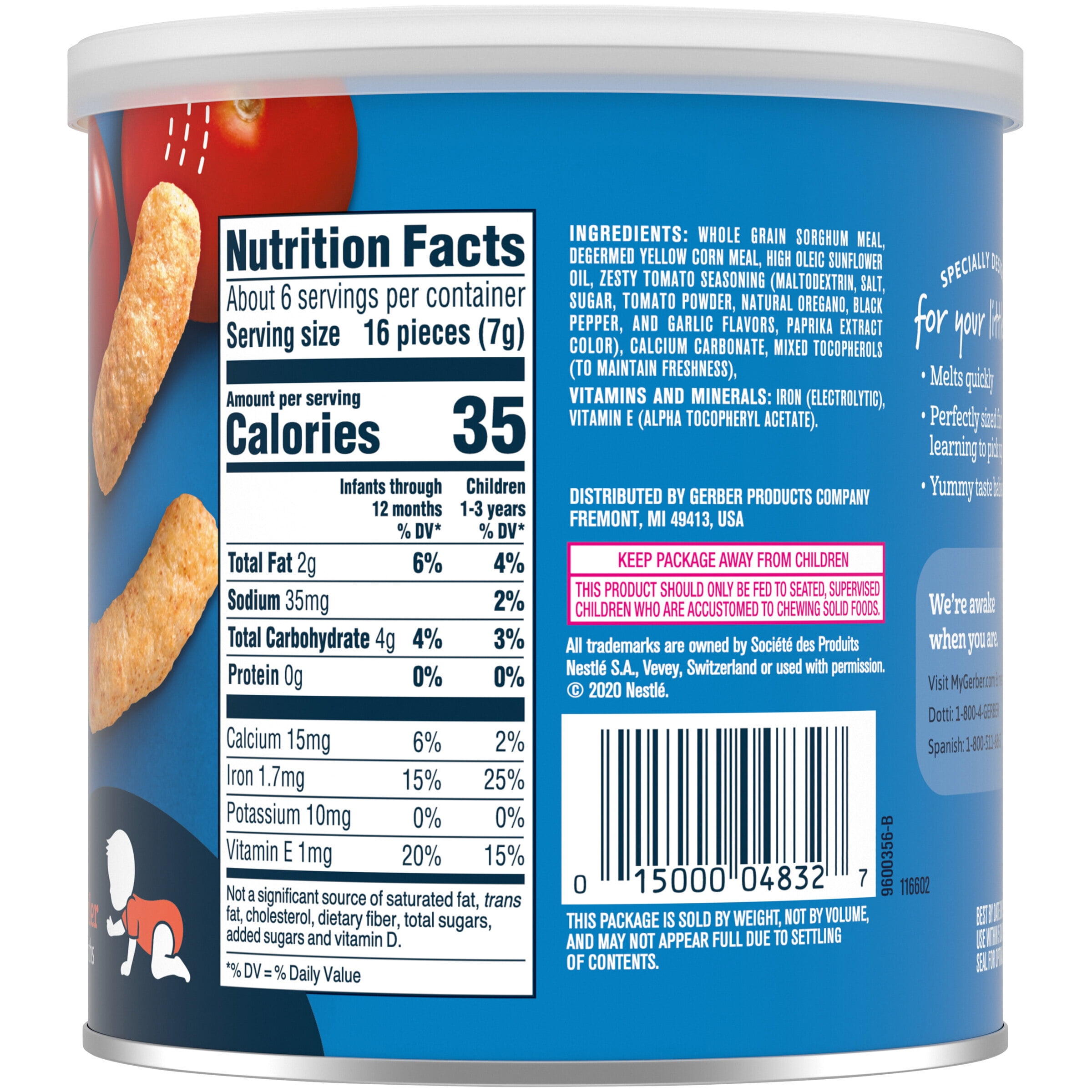 gerber tomato puffs