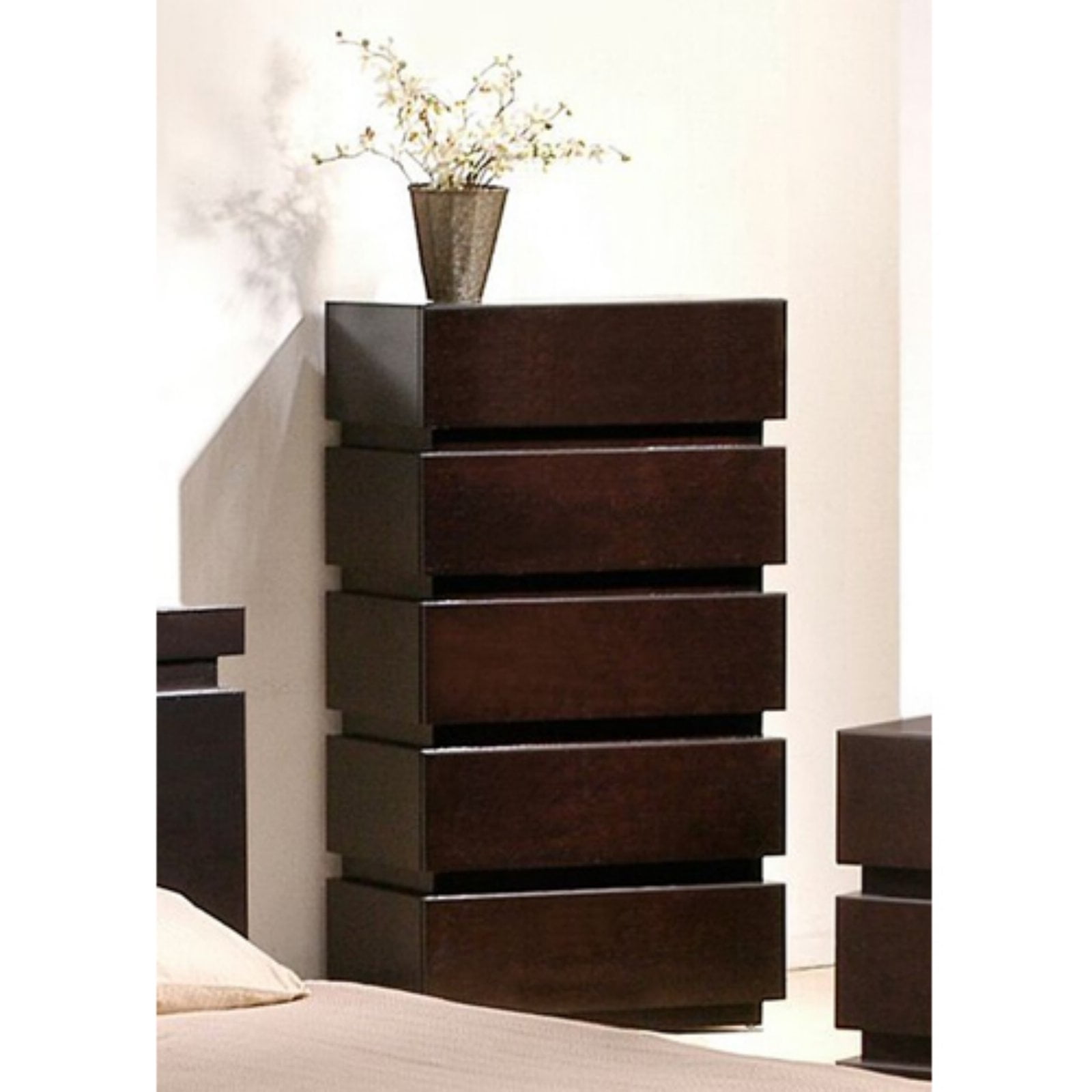 J&M Furniture Knotch 5 Drawer Chest