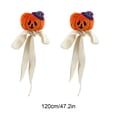 thumbnail image 3 of Miwamany Halloween Curtain Tiebacks 2pc, Polycotton Playful Doll Drape Holdbacks, Spooky Pumpkin Ghost Window Door Home Decor Ornament, 3 of 6