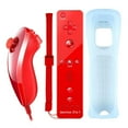 thumbnail image 1 of Motion Plus Remote Controller for Nintendo Wii, 2 in 1 Wireless Motion Plus Remote Control and Nunchuck Controller for Nintendo Wii and Wii U with Silicone Cover, 1 of 7