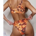 thumbnail image 4 of Elegante traje de baño cómodo para mujer ahueca hacia fuera el bikini de traje de baño dividido con círculo de impresión OAVQHLG3B Store  lin121212, 4 of 4