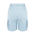 thumbnail image 4 of aidice Cargo Shorts for Women Summer Casual Loose Outdoor Athletic Knee Length Pants with Pockets, 4 of 5