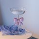 thumbnail image 4 of Copa De Champán Con Lazo Rosa, Copa De Vino Alta Y Transparente A La Moda Para El Hogar, Bar, Fiesta De Boda, 4 of 7