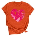 thumbnail image 1 of Meichang Hauts pour Femmes Saint-Valentin Shirt Bonbons Cœur Graphiques T-Shirts Hauts Mignons T-Shirts de Vacances Manches Courtes Col Rond T-Shirts Mode 2025, 1 of 4