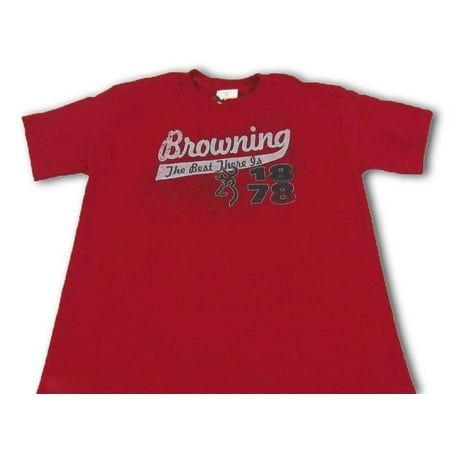 Youth Browning Slugger Buckmark T-Shirt Boys Girls Cardinal Red Size