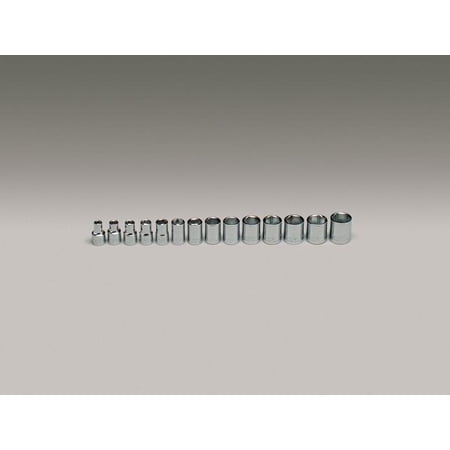 UPC: 0076799003546 | Wright Tool 14 Piece Standard Metric Socket Sets  3/8 in  6 Point – 1 SET (875-354)