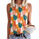 thumbnail image 3 of Crop Tank Top Camisetas sin mangas de verano informales para mujer, camisetas sin mangas sexis de playa con cuello redondo, camisetas básicas sin mangas (Orange, XXL), 3 of 4