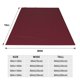 thumbnail image 3 of Balery Maroon Manta de Felpa Suave y Acogedora – Cobija de Franela Aterciopelada para Cama, Lavable y Cálida para Sofá, Mascotas, Transpirable-40"x30", 3 of 7