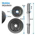 thumbnail image 2 of Set de Mancuernas ajustables Tayga 50 Lb color negro, 2 of 6