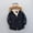 Navy, variant on Kids Boy's Quilted Pu-ffer Lined Jacket Thick Winter Coat Hooded Winter Water-proof Par-ka Outerwear Size 4-5 Years