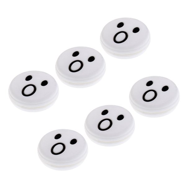Pack de 6 Amortiguadores de de de Silicona Lindo Amortiguador de Raquetas - asombrado Blanco asombrado DYNWAVEMX Amortiguadores de la vibración del silicón