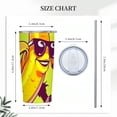 thumbnail image 3 of COMIO  Skateboarding Bananas Water Bottle Stainless Steel Insulated Water Bottle Leak Proof Outdoor Sports Water Bottles Travel Camping Waterbottle, 3 of 7