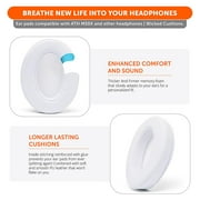 Wicked Cushions Replacement Earpads for ATH M50X M40X M30X Headphones & More | Upgraded Thickness, Enhanced Comfort