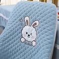 thumbnail image 3 of Advancent Cojín de silla con funda europea plisada de conejo, cojín de asiento curvo grueso con respaldo integrado Cubiertas para muebles de jardín verde, 3 of 6