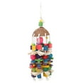 thumbnail image 1 of Parrots Cage Bite Toy, Bird Biting Toy Sepak Takraw Corn Leaf  For Parrots To Climb And Explore For Attract Pets' Attention, 1 of 8