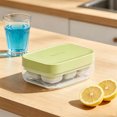 thumbnail image 4 of Molde de cubitos de hielo de silicona de grado alimenticio con prensa, diseño moderno y compacto para bebidas frías, fiestas y uso doméstico., 4 of 7