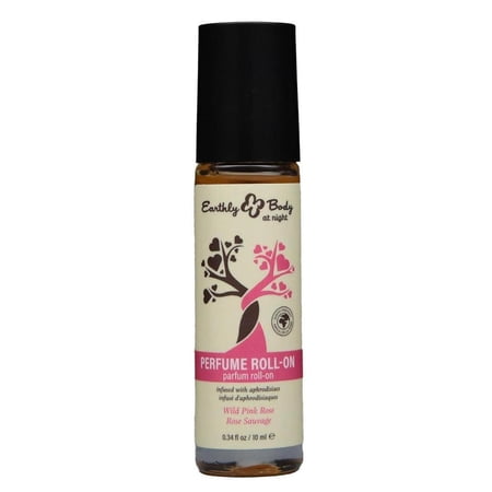 Earthly Body at Night Aphrodisiac Collection Roll-On Perfume, Wild Pink Rose, 0.34 fl oz