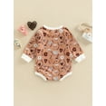 thumbnail image 4 of Bagilaanoe Newborn Baby Girl Boy Oversized Romper Sweatshirt Long Sleeve Bodysuit Heart Print Pullover 6M 12M 18M 24M Infant Fall Tee Tops, 4 of 8