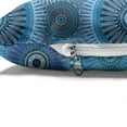 thumbnail image 4 of Blue Mandala Pet Bed, Overlapping Round in Different Vintage Ornate in Blue Shades Monochrome, Chew Resistant Pad for Dogs and Cats Cushion with Removable Cover, 24" x 39", Multicolor, by Ambesonne, 4 of 4
