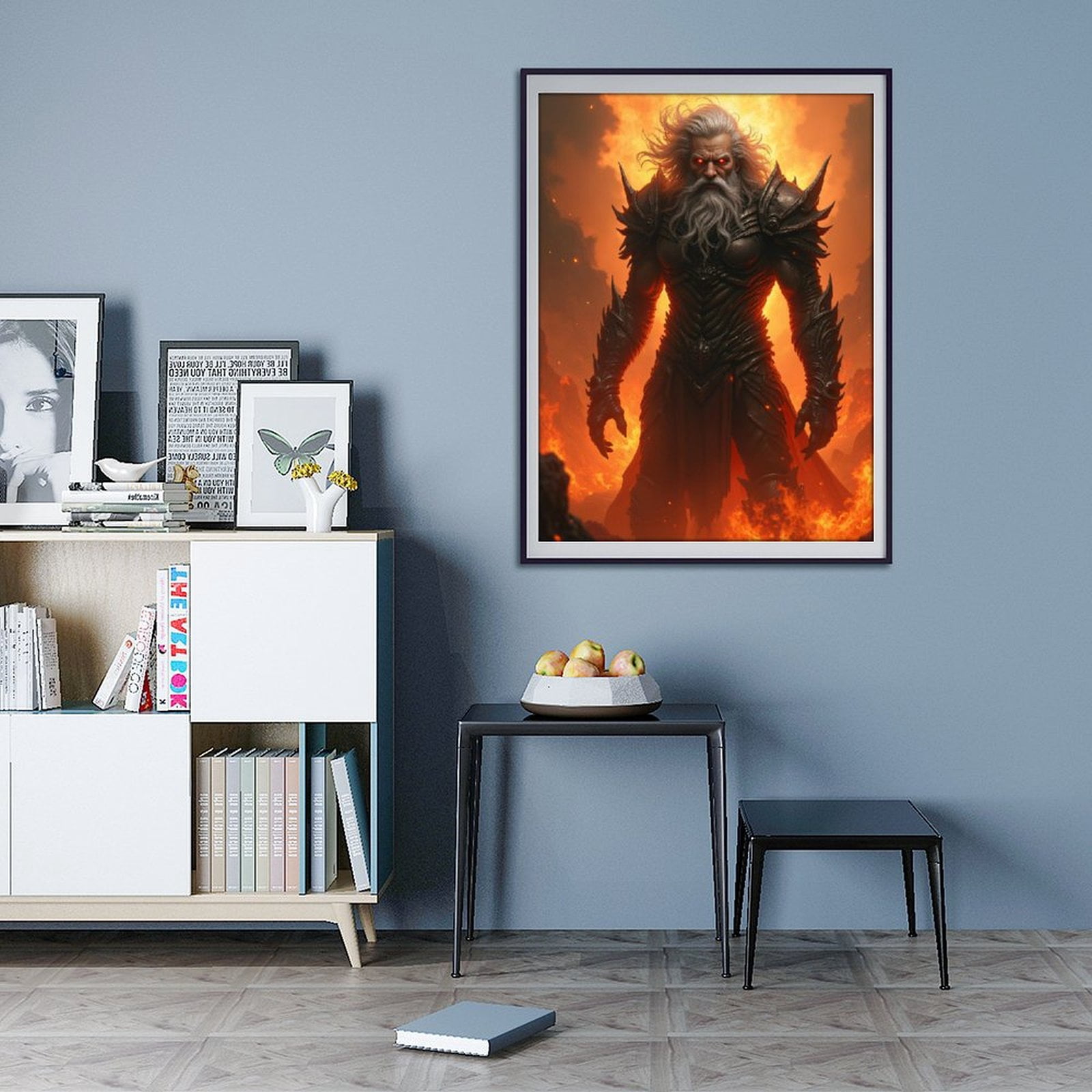 Diamond Art Kit for Adults, Warrior In Fiery Armor Diamond Painting for Adults Beginners, 5D DIY Diamond Art Painting Kits, Colorful Diamond Painting Craft for Home Decor 12x16