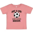 thumbnail image 3 of Inktastic Just a Girl Who Loves Soccer Girls Baby T-Shirt, 3 of 5