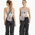 thumbnail image 6 of Floral and Butterfly Illustration Sling Bag, Lightweight Durable Crossbody Backpack, Adjustable Strap, Multiple Compartments for Travel, City Walks, Outdoor Activities, 6 of 6