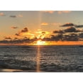 thumbnail image 2 of Melanson, Suzanne 24x19 Black Ornate Wood Framed with Double Matting Museum Art Print Titled - Oahu Sunset, 2 of 4