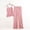*Pink, variant on Women's Modal Loose Fit Spaghetti Strap Camisole and Ruffle Hem Shorts Pajama Set,Solid Color Two-Piece Summer Loungewear Pink,Women's Plus XXL