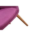 thumbnail image 6 of Manhattan Comfort Cronkite Accent Chair in Plum and Walnut (Set of 2), 6 of 6