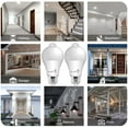 thumbnail image 4 of Motion Sensor Light Bulb- 2 Pack, AmeriTop 10W(60W Equivalent) 806lm Motion Activated Dusk to Dawn Security LED Bulb; UL Listed, A19, E26, Auto On/Off Indoor Outdoor Lighting (5000K Daylight), 4 of 7
