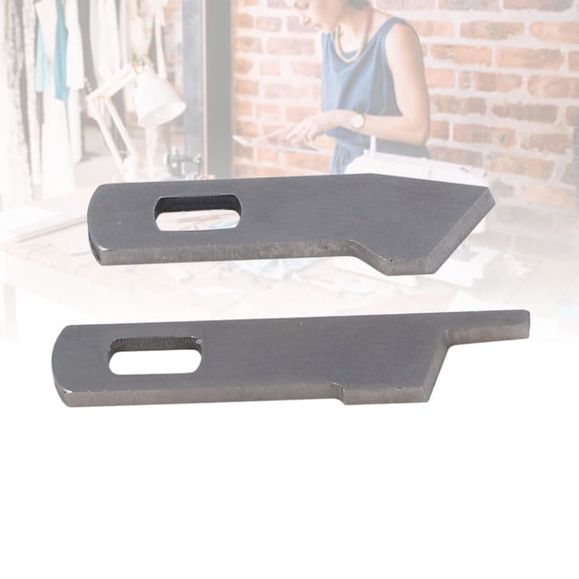 Reemplazo De Cuchilla Para Máquina De Coser, Hoja Superior E Inferior De Amplia Aplicación De Acero Inoxidable Resistente Para Sábanas