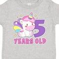 thumbnail image 4 of Inktastic 5 Years Old with Cute Unicorn Birthday Girls Toddler T-Shirt, 4 of 5