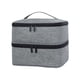 thumbnail image 4 of Bolsa de almacenamiento para esmaltes de uñas, 2 capas, capacidad para 30 botellas, bolsa organizadora para esmaltes de uñas, Gris, 4 of 9