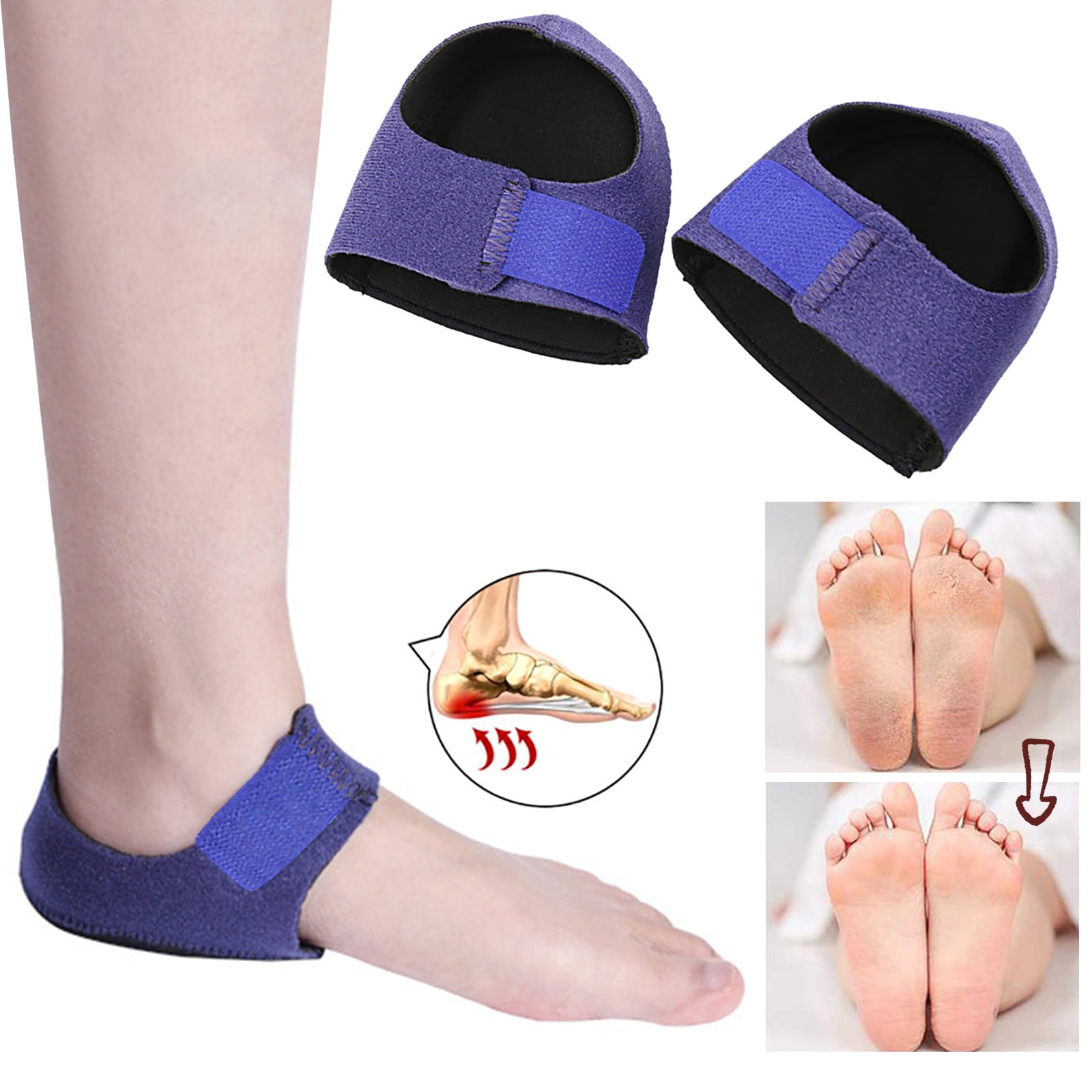 Heel Cushions Protectors Plantar Fasciitis Heel Pads Heel Cushion Inserts Heel Cups Adjustable