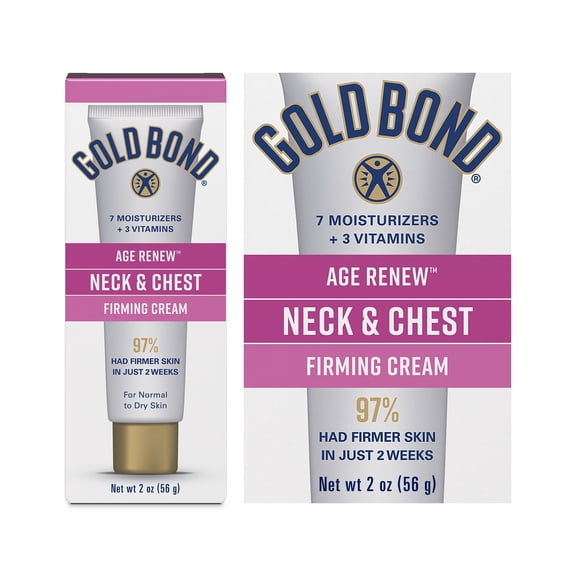 Gold Bond Age Renew Neck & Chest Firming Age Renew Cream, 2 oz., Clinically Tested Skin Firming Neck Cream