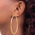 thumbnail image 2 of Auriga Fine Jewelry 10K Yellow Gold 3mm Tube Hoop Earrings for Women, 2 of 5