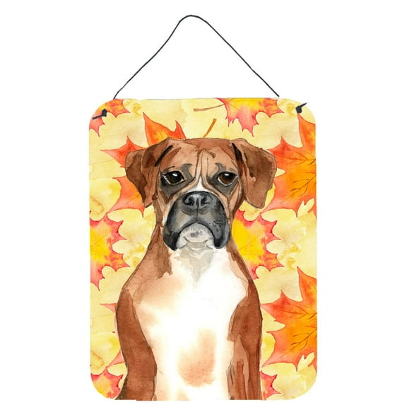 Fall Leaves Boxer Wall or Door Hanging Prints