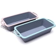 thumbnail image 2 of Bread & Loaf Pans (Ash and powder combination)，Silicone Loaf Pan for Baking Bread, Non Stick Large Bread Pan for Baking Bread, Bread Mold, Toast Pan, Brownie Loaf Pan, Cake Mold\u2026, 2 of 2