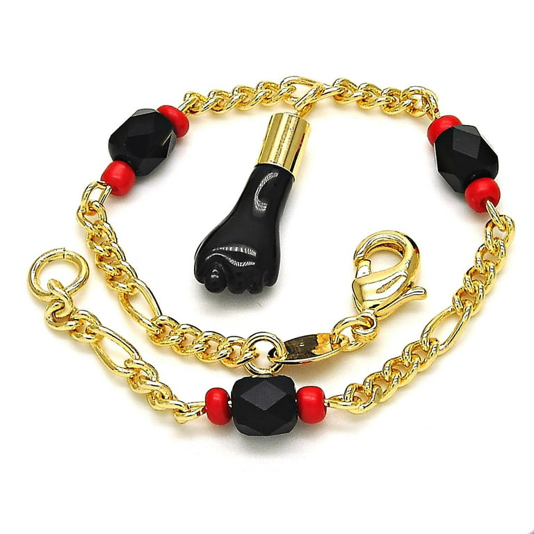 Azabache Bracelet for Baby 3 Pieces Figa Hand Red Bracelet for Protection  Baby Boy Simulated Azabache Hand Charm Chain Bracelets for Boys Girls