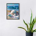 thumbnail image 1 of Cuadros Decorativos 5D bricolaje taladro redondo completo diamante pintura playa Shell Kit hogar decoración arte artesanía Wdftyju embutido en tela, 1 of 1